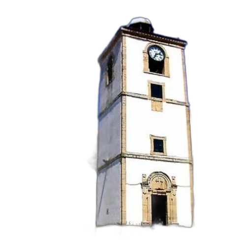 building, face, dress, 3d render, photorealistic, concept art, white, clock transparent PNG cut-out