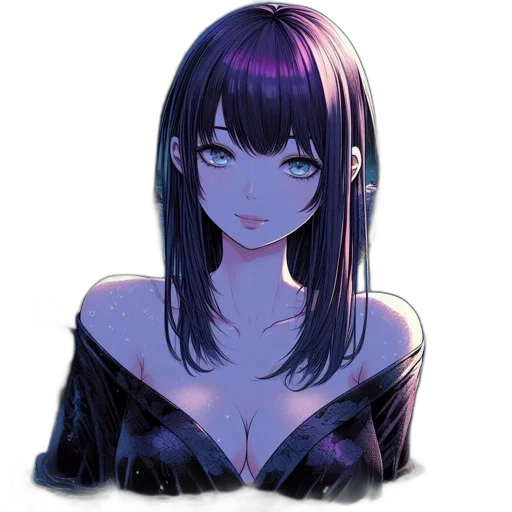 dress, face, mask, jewelry, anime, pixel art, cyberpunk, fantasy art transparent PNG cut-out