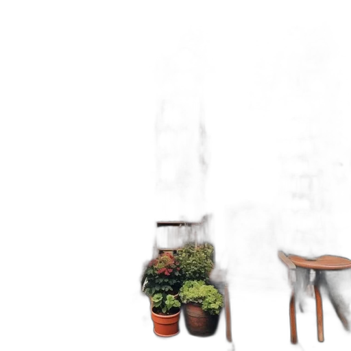 furniture, 3d render, photorealistic, concept art, fog, rain, forest, outer space transparent PNG cut-out