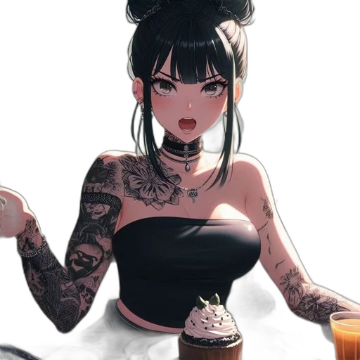 dress, food, jewelry, anime transparent PNG cut-out