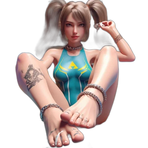 jewelry, concept art, comic book art, 3d render, pixel art, woman, figure, blue transparent PNG cut-out