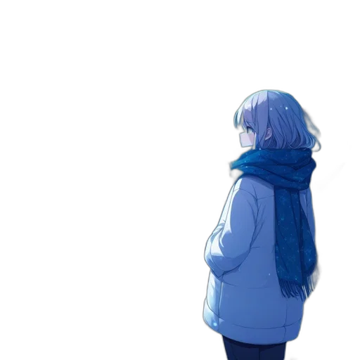 jacket, dress, umbrella, robot, anime, concept art, pixel art, watercolor transparent PNG cut-out