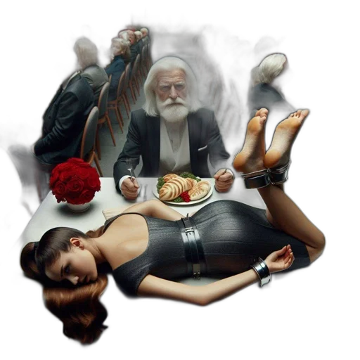 food, concept art, photorealistic, fantasy art, pixel art, fire, dinner, setting transparent PNG cut-out