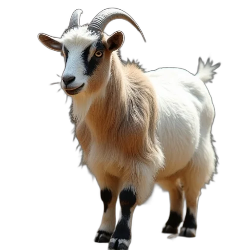 animal, creature, staff, weapon, photorealistic, 3d render, concept art, goat transparent PNG cut-out