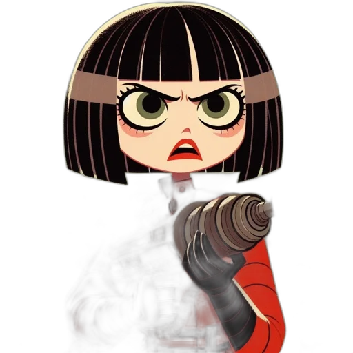 staff, weapon, cartoon, concept art, comic book art, anime, fire, animated transparent PNG cut-out