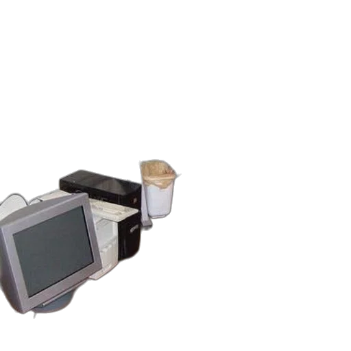 robot, jewelry, weapon, food, vaporwave, 3d render, small, office transparent PNG cut-out