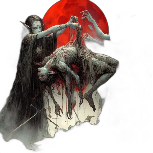concept art, fantasy art, comic book art, watercolor, fire, red, against, glowing transparent PNG cut-out