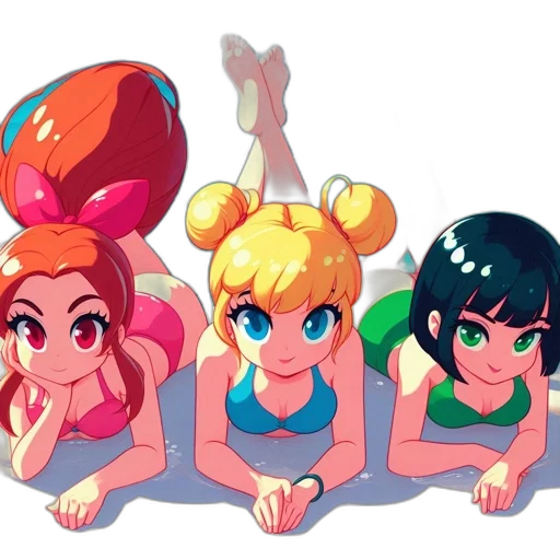 crown, concept art, pixel art, anime, cartoon, underwater, colorful, neon transparent PNG cut-out