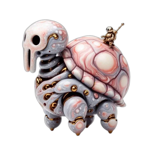 jewelry, creature, robot, animal, concept art, fantasy art, 3d render, pixel art transparent PNG cut-out