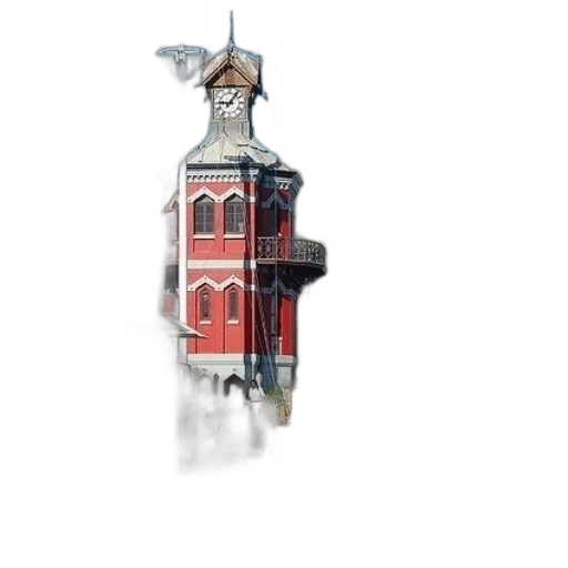 building, 3d render, concept art, pixel art transparent PNG cut-out