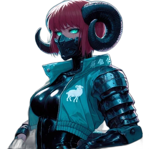 robot, mask, cyberpunk, concept art, comic book art, fantasy art, blue, dark transparent PNG cut-out