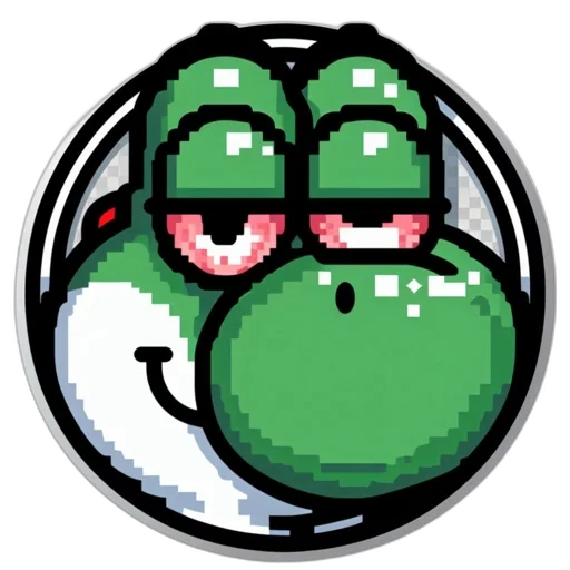 face, robot, staff, creature, pixel art, concept art, 3d render, green transparent PNG cut-out