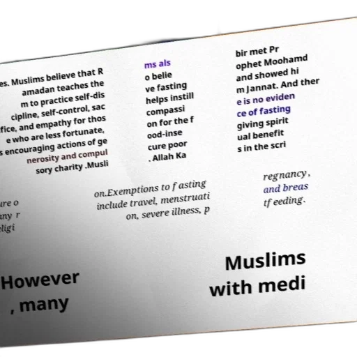 text-based, image, discussing, teachings, ramadan, emphasizing, self-discipline, self-control transparent PNG cut-out