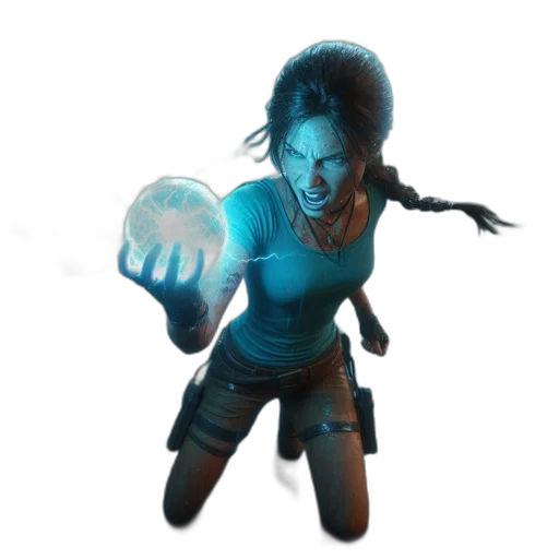 staff, weapon, mask, concept art, 3d render, fantasy art, comic book art, blue transparent PNG cut-out