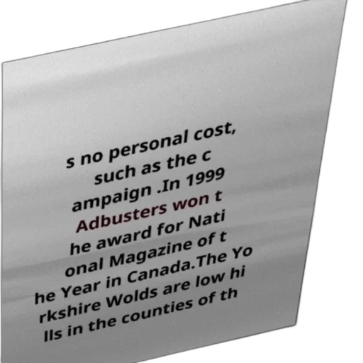 text-heavy, image, white, background, featuring, quote, about, adbusters transparent PNG cut-out