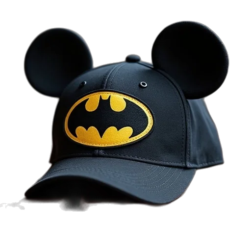 hat, mask, 3d render, batman, mickey, mouse, baseball, cap transparent PNG cut-out