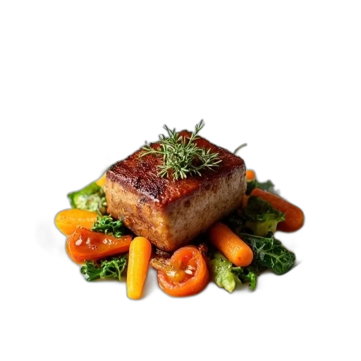 food, crown, animal, sword, photorealistic, 3d render, gourmet, dish transparent PNG cut-out