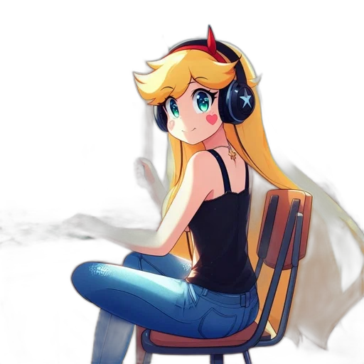 robot, pixel art, anime, concept art, cartoon, animated, female, character transparent PNG cut-out