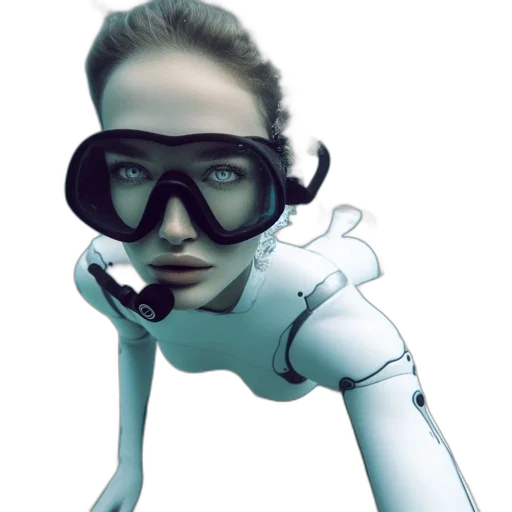 robot, mask, creature, face, concept art, 3d render, cyberpunk, photorealistic transparent PNG cut-out