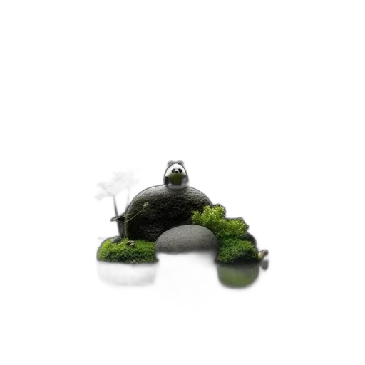 creature, hat, animal, robot, concept art, 3d render, pixel art, fantasy art transparent PNG cut-out