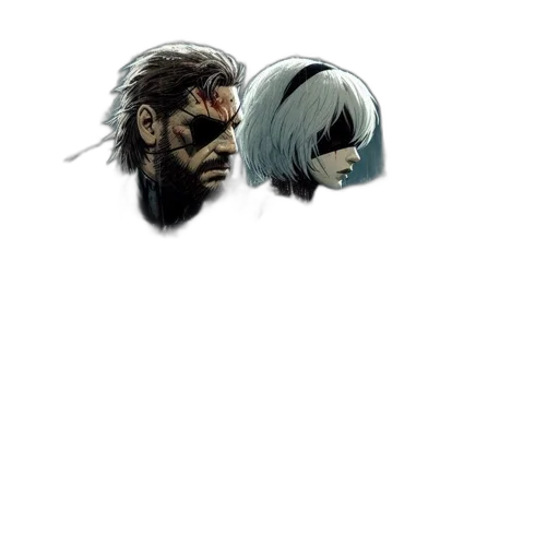 mask, face, hair, creature, concept art, comic book art, cyberpunk, fantasy art transparent PNG cut-out