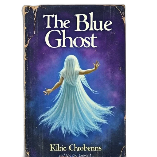 blue, cover, children, book, titled, ghost, ghostly, figure transparent PNG cut-out
