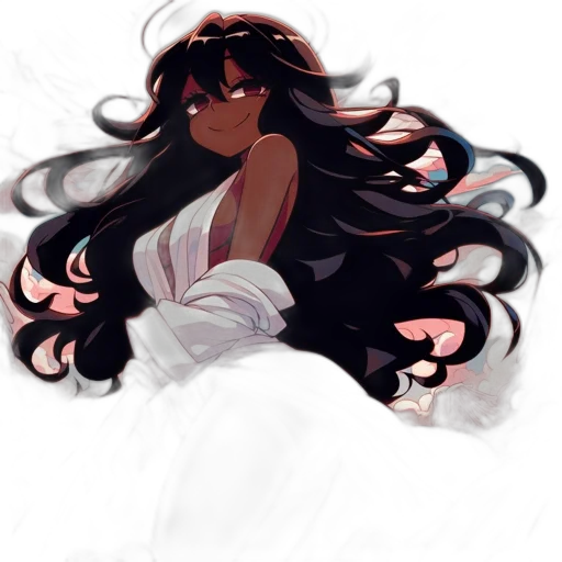hair, dress, crown, creature, anime, concept art, pixel art, fantasy art transparent PNG cut-out