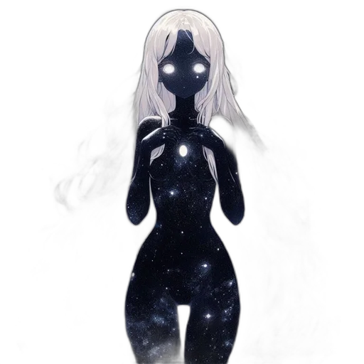 dress, mask, creature, staff transparent PNG cut-out