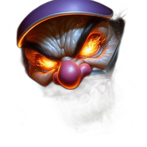 mask, hat, face, crown, concept art, fantasy art, photorealistic, 3d render transparent PNG cut-out