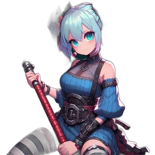 weapon, sword, robot, staff transparent PNG cut-out
