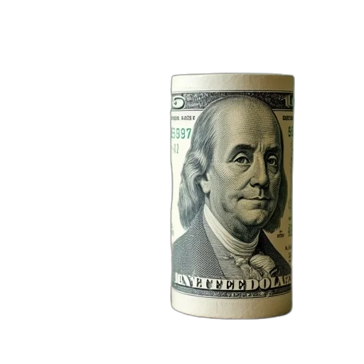 money, rolls, words, six transparent PNG cut-out