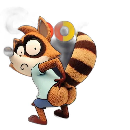 staff, animal, concept art, 3d render, cartoon, fantasy art, fire, fog transparent PNG cut-out