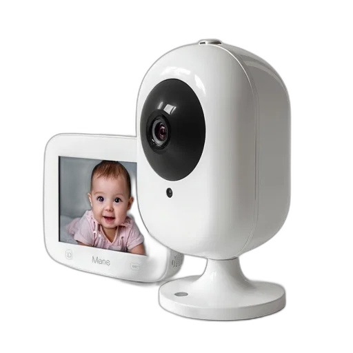 robot, white, baby, monitor, camera, top, screen, displaying transparent PNG cut-out