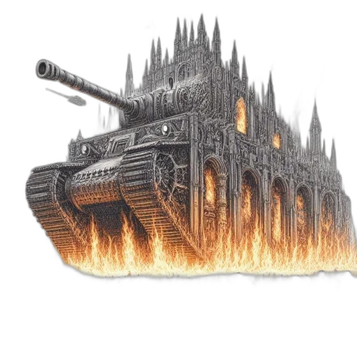 weapon, building, car, sword, concept art, fantasy art, 3d render, pixel art transparent PNG cut-out