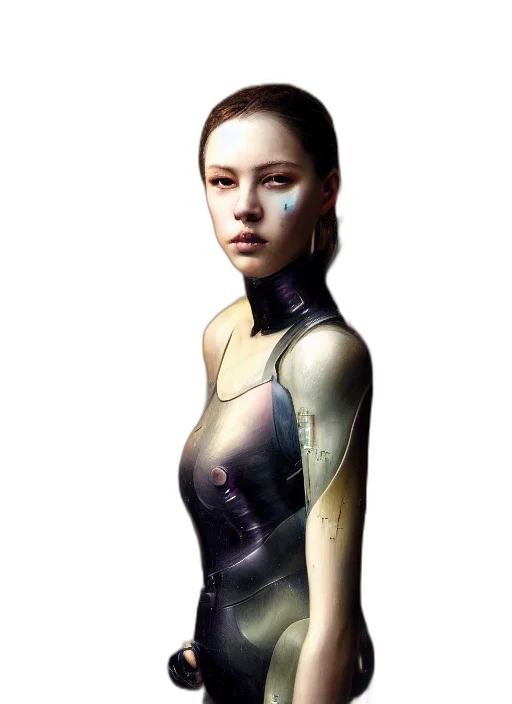 dress, robot, face, jewelry transparent PNG cut-out