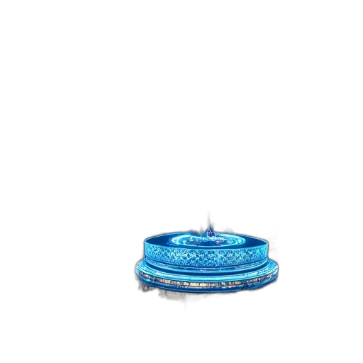 jewelry, crown, hat, food, 3d render, photorealistic, concept art, blue transparent PNG cut-out