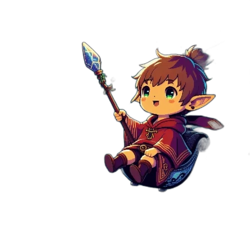 staff, weapon, dragon, sword, pixel art, fantasy art, concept art, anime transparent PNG cut-out