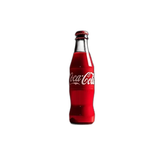 bottle, food, weapon, animal, 3d render, photorealistic, pixel art, red transparent PNG cut-out