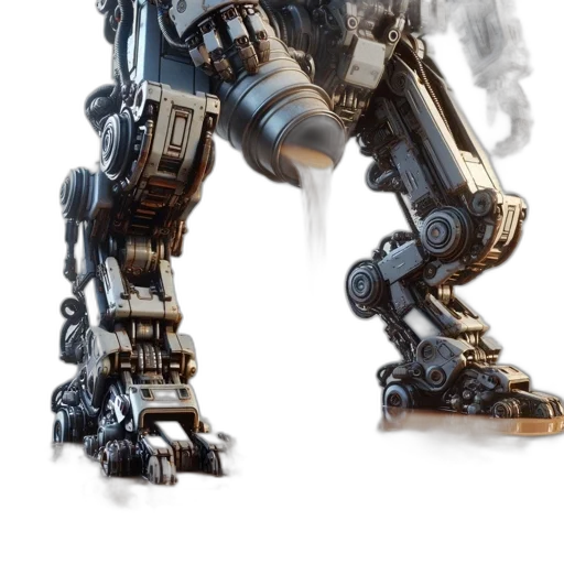 robot, weapon, concept art, 3d render, cyberpunk, photorealistic, intricate, robotic transparent PNG cut-out
