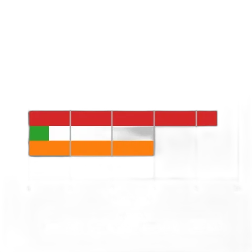 furniture, 3d render, red, colorful, neon, monochrome, bar, chart transparent PNG cut-out