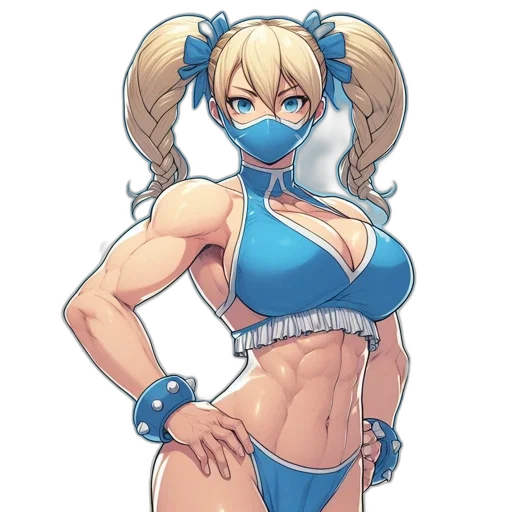 staff, anime, concept art, pixel art, comic book art, blue, animated, character transparent PNG cut-out