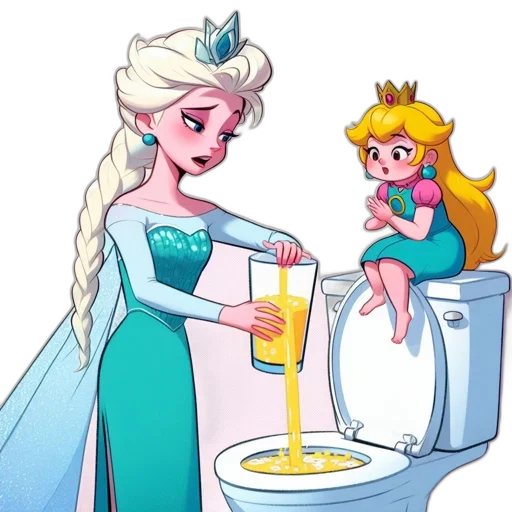 dress, crown, concept art, cartoon, pixel art, underwater, fire, snow transparent PNG cut-out