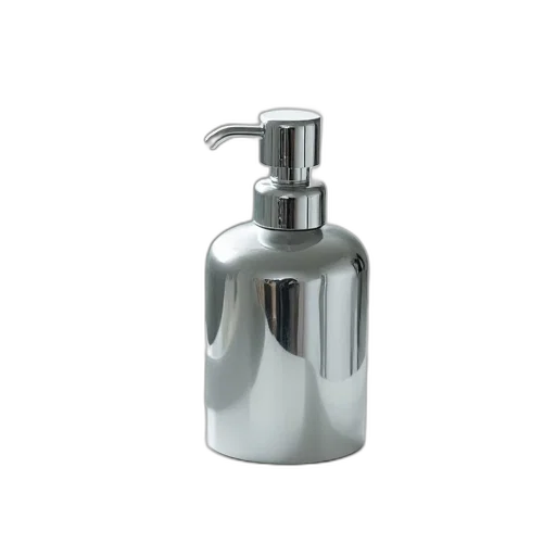 bottle, 3d render, photorealistic, chrome transparent PNG cut-out