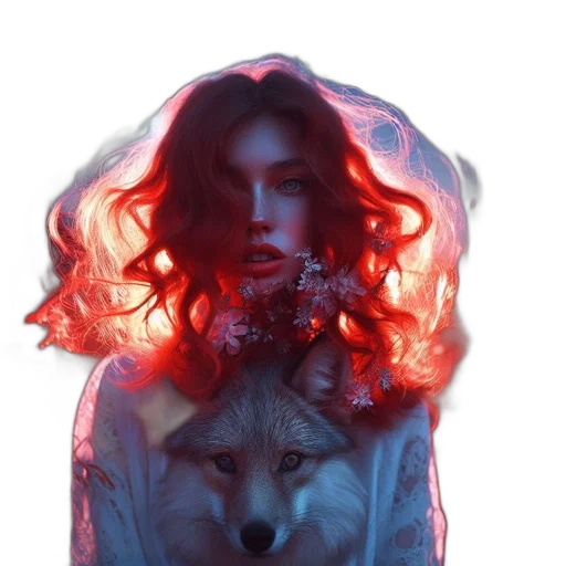mask, jacket, dress, creature, fantasy art, concept art, cyberpunk, photorealistic transparent PNG cut-out