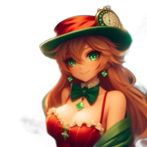 hat, crown, staff, dress, pixel art, fantasy art, anime, concept art transparent PNG cut-out