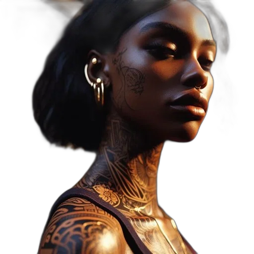jewelry, face, crown, dragon, photorealistic, fantasy art, concept art, cyberpunk transparent PNG cut-out