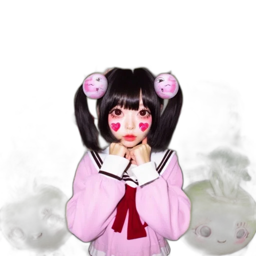 mask, creature, staff, face, anime, pixel art, concept art, fantasy art transparent PNG cut-out