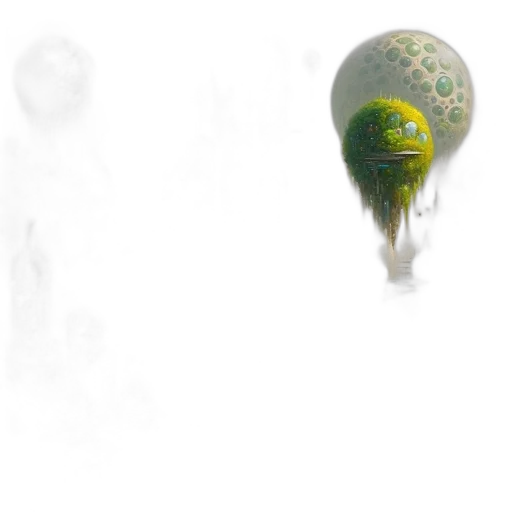 umbrella, bottle, robot, staff, concept art, 3d render, fantasy art, photorealistic transparent PNG cut-out