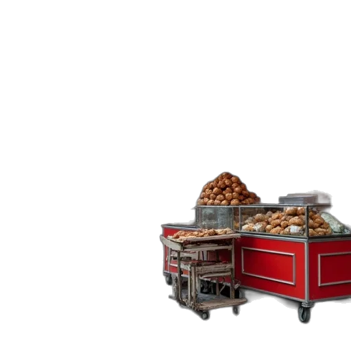 food, furniture, robot, 3d render transparent PNG cut-out