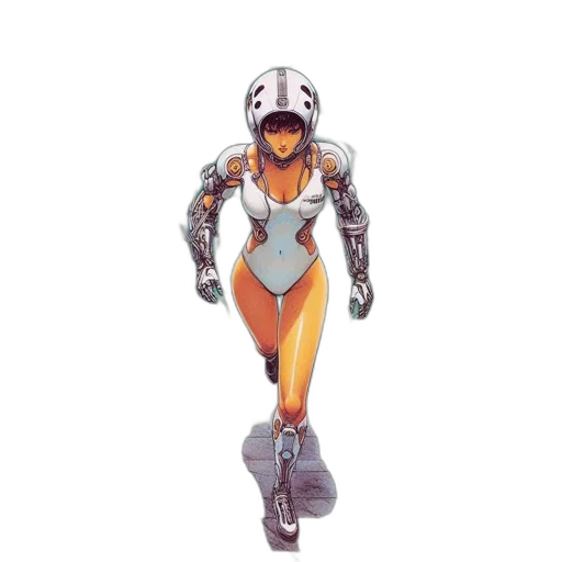 robot, concept art, 3d render, comic book art, cyberpunk, futuristic, figure, possibly transparent PNG cut-out